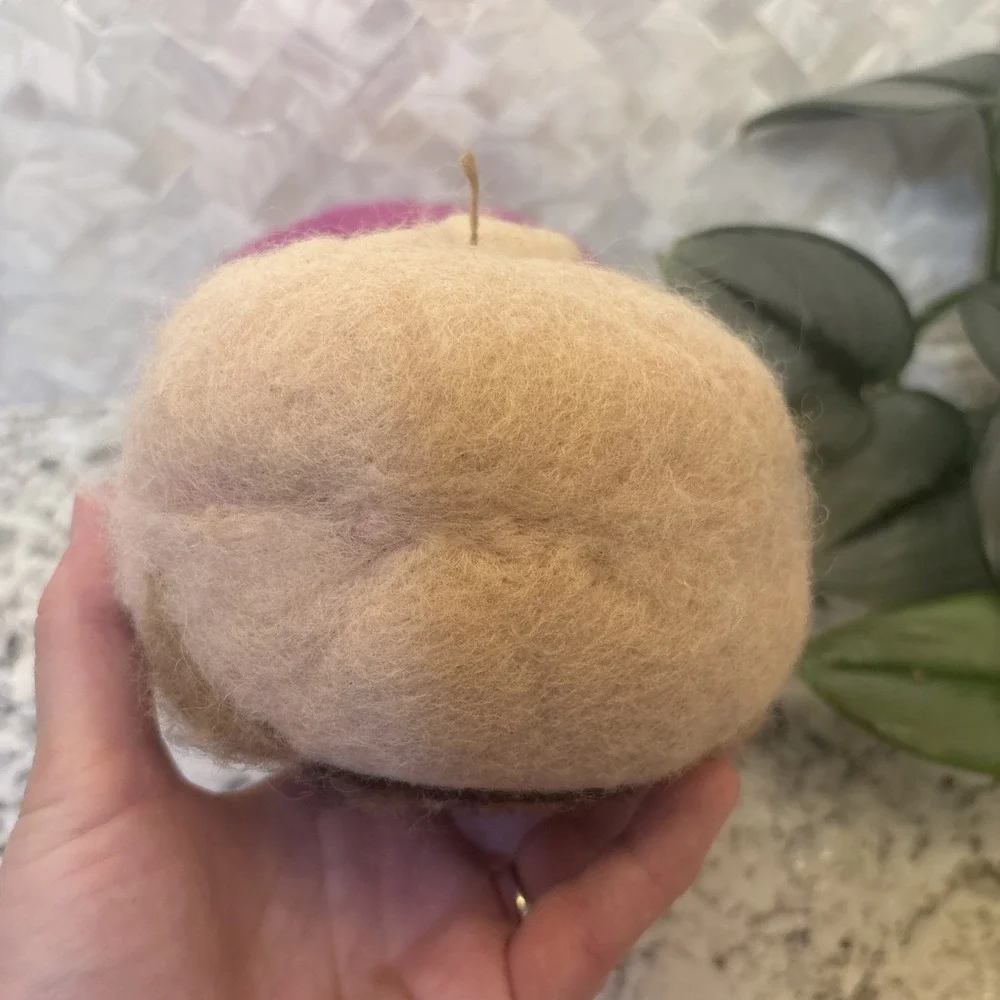 DZI Handmade Needle Felted Wool Bird Fairy House Magic Mushroom Woodland‎ Decor